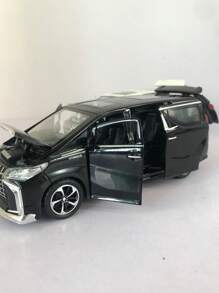 ESCBBXX 1pc Zinc Alloy Die-Cast Exterior Commercial Vehicle MPV Model Toy Car, 6.22inch Long X 2.87inch Wide X 2.32inch High, Realistic Model Toy Car With Openable Doors/Trunk, Lights, Sound Effects, Rolling Tires, Detailed Interior, Suitable For Children Boys Birthday Festival Gift Toy Car Collection