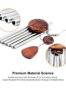 (Customized) Outdoor Large Wind Chimes, Memorial Wind Chimes, Soothing Tones, Large Aluminum Wind Chimes, Outdoor Soothing Melody Wind Chimes, Suitable For Mothers, Colleagues, Bosses, Teachers, Nurses, Friends, Retirement Happy Gifts, Farewell Gifts, Zen Yoga Garden Courtyard Decoration