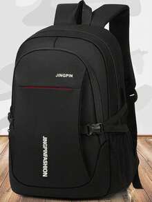 Men's School Season Canvas Simple Backpack - Men's Korean Version Backpack - Large Capacity Middle School Bag - Computer Travel Bagback To School Essentials - Multicolor - View 7
