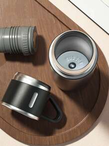 1 Set Custom Designed Insulated Cup Set, Portable Hand-Held 1 Cup 3 Lids Gift Tumbler, Stainless Steel Business Gift Box, 500ml 304 Stainless Steel Portable Outdoor Travel Mug With 3 Lids, Custom Exclusive Gift Box Set