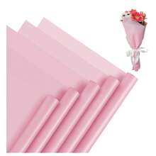 20pcs HEDOS Flower Bouquet Wrapping Paper - 20 Sheets Waterproof Pink Floral Wrapping Paper For Flower Bouquet, Graduation, Wedding, Birthday Gift Packaging