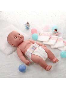 3/5/10/15pcs Baby Doll Diapers Reborn Doll Diaper Refill Pack For 18-24 Inch Newborn Doll Accessories Underwear, Suitable For 6 Years Old And Above, Doll Not Included