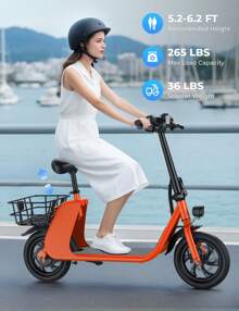 WIND HORSE 12.5" Electric Scooter With Basket For 12+ Ages, 20 Miles Range, Up To 15.5 MPH, Dual Disc Brakes, 265LBS Max Load,  672W Peak Motor Foldable Electric Scooter For Adults Commuting Shopping