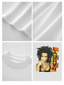 Lauryn Hill - Hip - Hop - Icon Men's Graphic T-Shirt, 100% Cotton, 220g - trắng - Xem 4