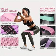 3pcs Resistance Band - The Most Suitable Sports Belt For Women And Men - Thick Elastic Fabric Fitness Belt, Used For Exercising Leg, Hip, And Hip Muscles - Stretching Fitness Hip Loop, Suitable For Gyms And Home Fitness, Squats, And Yoga(3/1pc)