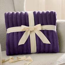 White Throw Blanket For Couch - GentleSoft Cozy Soft Blankets For Women, Cute Small Fleece Throws For Girls, Birthday Gifts For Women Mom, Fathers Day Decor Gifts, , 50x60 Inches - 紫色 - 查看 7