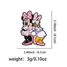Disney 1pc Disney Mickey, Minnie, Donald Duck, Daisy Duck Fabric Applique Patch, DIY Decorative Accessories For Bags, Clothes Summer, School