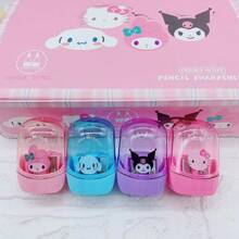 1 pièce Taille-crayon double fonction mignon. L'apparence utilisée pour la conception de personnages de dessins animés est très mignonne. Double trou, fonctionnement manuel, convient pour le taillage de crayons quotidien, convient pour les bureaux et les espaces créatifs