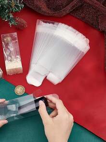 10 件透明礼品盒，矩形礼品包装盒非常适合生日、婚礼、夏季派对礼物