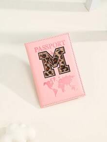 1 buah Dompet Paspor Motif Leopard Huruf A-Z, Sampul Paspor Motif Bahan PU, Sampul Paspor Warna Pink untuk Bisnis, Perjalanan, Tas Paspor Penerbangan untuk Kembali ke Sekolah, Perjalanan, dan Penerbangan - Berwarna merah muda - View 27