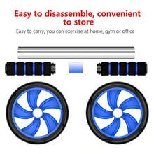 Abdominal Muscle Training Rollers 5In1 Roller Kit With Knee Pads PushUp Bars Handle Grips Skipping Ropes Home Gym Exercise Kits Suitable For Physical Training - DarkBlue - View 5