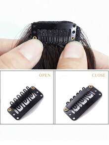 Synthetic Hair Bangs Clips Front Side Long Bangs Fake Fringe Clip In Hair Extensions Accessories For Women - Multicolor - View 5