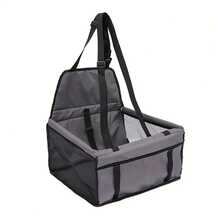 1 Stück Hundeautositz und Reisegurt - Oxford atmungsaktiv faltbar weich waschbar Haustierträger mit Gurt und verstellbaren Schultergurten, ermöglicht sicheres Autofahren und bietet Katzen und kleinen Hunden eine bequeme Aussicht