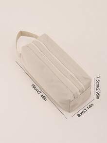 Bolsas de lápices bordadas con nombre Canvas, bolsa de almacenamiento, bolso de almacenaje personalizado, estuche de cosméticos, accesorios de viaje multiusos, ahorra espacio, letras, a rayas exquisitas y elegantes, ordenadas con contrato, casual, hallazgos de tesoros básicos únicos, regalo ideal para su novia, familia, amigos para aniversarios. Regreso a la escuela, útiles escolares, suministros escolares. Vuelta a clases, regalos para la oficina, la universidad, el dormitorio, los estudiantes universitarios, estudiantes de secundaria y preparatoria.So Para estudiantes, maestros, adolescentes, preparatoria, universidad secundaria, escuela secundaria secundariaesh para estudiantes y universidadSoPara estudiantes