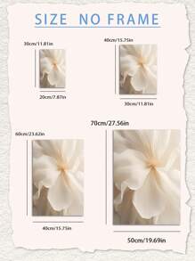 3Pcs/Set, Optional Frame, High Quality Print Painting, Modern Style, Flower Theme, White Flowers, Vase Arrangement, Simple Style, Wall Art Poster, Home Decoration, Decorative Painting, Suitable For Living Room, Sofa, Bed, Hallway, Bedroom, Bathroom, Office, Perfect Art Gift