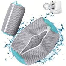Washing Bags Shoe Bag Travel Storage Mesh Laundry Anti Deformation Shoe Washing Bag - 灰色 - 查看 1