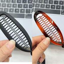 1 pezzo Semplice fermaglio a coda di sirena per capelli, elegante fermaglio per coda di cavallo verticale, fermaglio per coda di cavallo casual in polipropilene, fermagli per capelli, accessori per la scuola