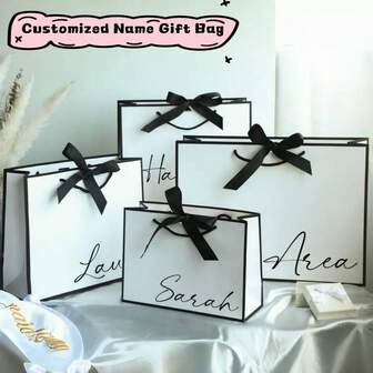 Personalized Christmas Gift Bag, Christmas Gift Bag, Xmas Gift Bags For Custom Gift Bags, Christmas Party Bags, Christmas Eve, Personalized Name Gift Bags, Ribbon Tie Rope Gift Bags, Thank You Gift Bags, Birthday Gift Bags, Wedding Gift Bags, Bridesmaid Gift Bags, Urban Chill,New Year Glamour