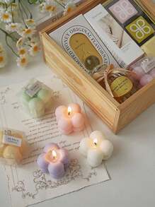 1pc Small Magic Cube Aromatherapy Candles Wholesale Birthday Souvenir Gifts Handmade Bubble Shaped Candles Cute Aromatherapy Candles, Autumn, Festivals, Holidays, Winter, Holidays, Festivals, Room Decoration, Gifts