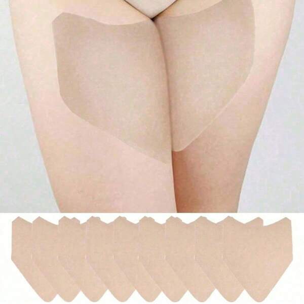 5/10/20Pcs Anti-Chafing Thigh Bands, To Prevent Invisible Chafing And Friction Injuries For Men And Women In Summer,Stretchy Patch For Women's Thighs And Legs, Comfortable And Protective, Waist Strap, Sticker, E-Face Waterproof Transparent Gel