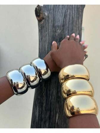 1 Fashionable Style Wide Bracelet, Luxurious Jewelry, High-End Accessories, Uniquely Designed