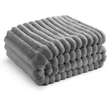 White Throw Blanket For Couch - GentleSoft Cozy Soft Blankets For Women, Cute Small Fleece Throws For Girls, Birthday Gifts For Women Mom, Fathers Day Decor Gifts, , 50x60 Inches - Frost Gray - 查看 10