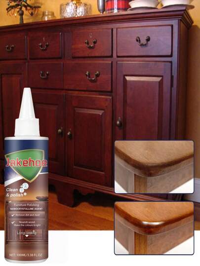 100ml Furniture Polishing Nano Crystal Coating Agent, Gentle Cleaning And Care Polish To Enhance Shine. It Can Nourish And Polish Your Furniture, Effectively Care For And Moisturize Wooden Furniture To Make It Look Brand New. It Can Increase The Luster Of Furniture, Reduce Cracks, And Effectively Prevent Insect Damage.