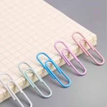 1 Box Macaron Color Large Capacity Binder Clips | Smooth, Non-Slip Morandini Paperclips | High Aesthetic Office File Organizer | Student Bullet Journal Decorative Clips | Healing Desk Stationery | Cute Macaron Colors To Add Vibrancy To Desk | Smooth, Non-Slip Design For Effortless Use, Reduces Hand Fatigue,Back To School,School Supplies
