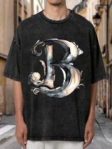 Memorial Day Poppy Flower Men's TShirt, Red Poppy Print Design, HighQuality Printing, Durable And Longlasting, Casual Fashion Style T ShirtFallen Angel Men's Tshirt, Dark Angel Print Design, Prem - Black - View 3