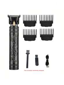[Ensemble d'outils de toilettage] Tondeuse à cheveux et tondeuse à barbe professionnelle pour hommes, conception pratique et portable vous permet de maintenir une belle apparence à tout moment et partout, performances durables vous aident à entretenir une coiffure parfaite, convient aux hommes et aux femmes