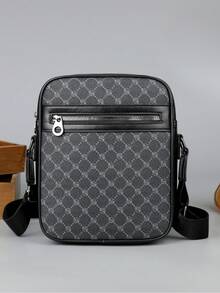 Men's Classic Fashion Business Messenger Bag Crossbody Bag Versatile Practical Multi-Function Small Bag For Men Body Bag For Men - Black - View 4