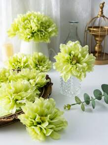2Pcs Artificial Flower Heads Peony Faux Flower, 4.72" Silk Artificial Flower, Fake Peony Flowers Heads With Steams For Home Bedroom Kitchen Decor, Wedding Party Decorations, Indoor Outdoor Decor, Wedding Itesms, Mother's Day, Brithday, Gift, Spring Summer Decorations, Flores Artificiales Para Decorar