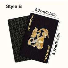 1 件经典红色传统扑克牌套装 - 现代风格成人纸牌，盒装 - 彩色 - 查看 5