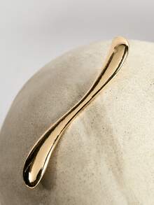 1 Pair Exaggerated Fashion Gold Geometric Stud Earrings, Suitable For Women Party, Gathering, Daily Wear, Gift Winter Gifts - Yellow Gold - View 4