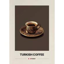 1 pieza Regalo Póster de arte vintage en lienzo con diseño minimalista de café, latte, capuchino y moca para decoración del hogar y cafetería, opcional con marco - Multicolor - Ver 20