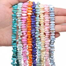 4.5*9mm Asymmetrical Colorful Shell Beads Loose Spacer Charms Beads For Jewelry Making DIY Bracelet Necklace Accessories - Beads - View 8