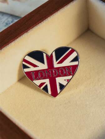 1 st vintage metallbrosch med hjärta i London