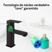 Torneira banheiro lavabo luxo 1/2 Cozinha torneira lavatório banheiro de luxo liga preta banhado