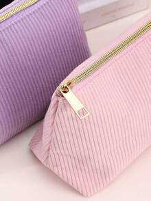 Estuche de lápices de pana bordada personalizada, estuche de lápices personalizado con texto personalizado - gran capacidad, bolsa de almacenamiento - perfecto para útiles escolares, artículos de oficina y regalos únicos de vuelta a la escuela. Bolsa de maquillaje, accesorios de viaje multifuncionales, ahorro de espacio, letra, a rayas exquisita, útiles escolares, vuelta a la escuela, vibraciones de vacaciones, estudiantes de secundaria, estudiantes de secundaria, estudiantes de último año de secundaria, estudiantes universitarios, estudiantes universitarios, estudiantes de primer año, estudiantes de segundo año