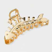 Metal Fish Bone Shaped Claw Hair Clip - Universal Thread™ Gold - 1 - View 1