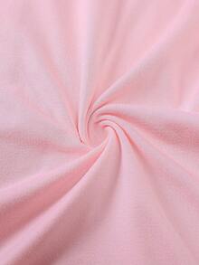 2 件女式纯色豹纹拼色短袖短裤睡衣套装，口袋领蝴蝶裤上衣前扣休闲家居服套装，四季皆宜 - 粉色 - 查看 10