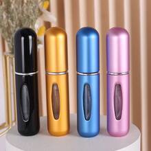 4 件 5 毫升金属迷你香水样品瓶，可重复填充，便携旅行装