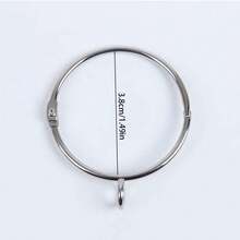 Curtain Rings With Eyelets, 20Pack Metal Drapery Rings For Pinch Pleat Curtains Panels, Drape Rings Fits Up To Curtains Rod