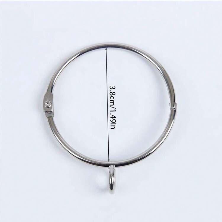 Curtain Rings With Eyelets, 20Pack Metal Drapery Rings For Pinch Pleat Curtains Panels, Drape Rings Fits Up To Curtains Rod - Multicolor - View 18