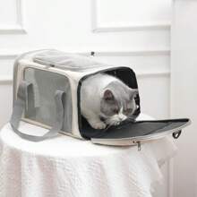Sac de transport pour animaux de compagnie pour chats, boîte de transport pour chats pour les visites vétérinaires et les sorties, sac fourre-tout portable pour animaux de compagnie pour chiens