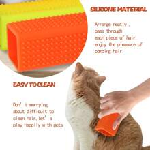 1pc Pet Dog/Cat Hair Remover, Furniture Silicone Pet Lint Roller Cleaning Brush, Hollow Silicone Brush Suitable For Sofa, Car Interior, Furniture, Carpet, Bedding Or Any Fabric