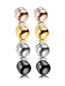8pcs Magnetic Scarf Clips, Classic Round Glossy & Matte Secure Scarf Pins, Colorful Multi-Purpose Clips Suitable For Women's Clothing & Scarves, Small Scarf Clips With Magnets For Dresses - Multicolor - View 9