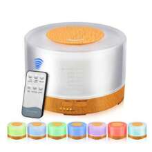 500ML WiFi Aroma Diffuser, 7 Color LED Humidifier, Ultrasonic Quiet Operation, Large Rooms, 6 Ess