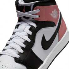Nike Air Jordan 1 Mid White Rust Pink Black DQ8426-100 Men's Fashion Sneaker New - Trắng và Hồng - Xem 3