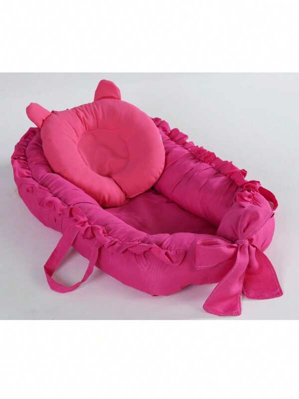 Ninho Redutor para Berço de Bebê Recém Nascido com Travesseiro Anatômico Menino e Menina Várias Cores